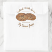 愛焼いた生姜スナップBiscuit Cookie付き ラウンドシール (バッグ)