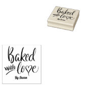 愛焼いた筆の書道 ラバースタンプ (押印)