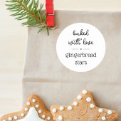 愛焼いた自家製の食品ギフトラベルシール ラウンドシール