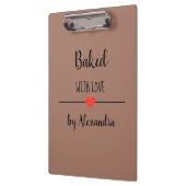 愛焼いた茶色の名前で クリップボード (左)