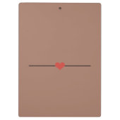 愛焼いた茶色の名前で クリップボード (裏面)