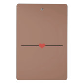 愛焼いた茶色の名前で ミニクリップボード (裏面)