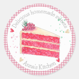 愛焼いた菓子 ラウンドシール