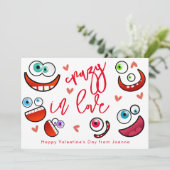 愛熱狂するのファンイ熱狂する顔バレンタインデー シーズンカード (スタンド正面)