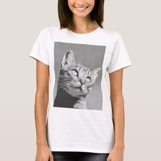 愛熱狂するらしい子猫 Tシャツ (正面)