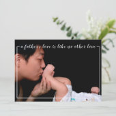 愛父のの父モダンの日写真 カード (スタンド正面)