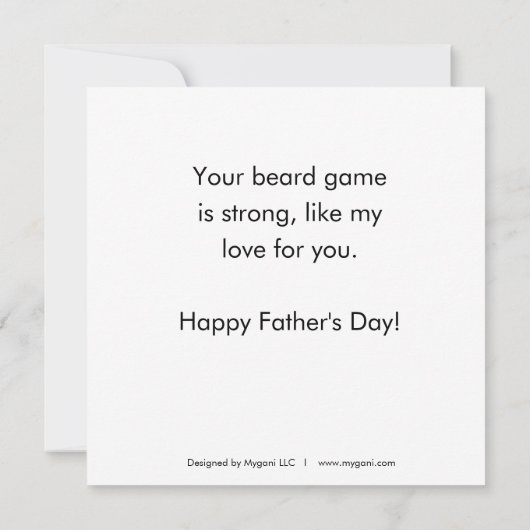 愛父の者 招待状 (裏面)