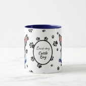 愛牛犬ポープリント マグカップ (中央)