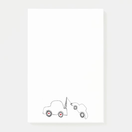 愛牽引の付箋 ポストイット (正面)