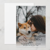 愛犬からのクリスマス写真 シーズンカード (正面/裏面)