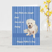 愛犬からの父の日用カード カード (黄色い花)