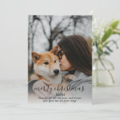 愛犬からクリスマスの写真 シーズンカード (スタンド正面)