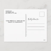 愛犬かわいメリーいペットパーソナライズされたの写真 シーズンポストカード (裏面)