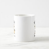 愛犬が私をすごいと思っているマグカップ コーヒーマグカップ (中央)