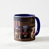 愛犬たち7月4日 マグカップ (正面右)