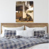 愛犬で門を守る兵士 キャンバスプリント (インサイチュ (寝室))