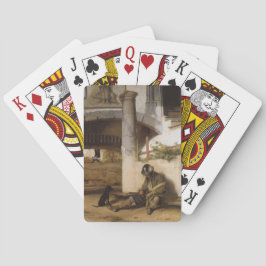 愛犬で門を守る兵士 トランプ