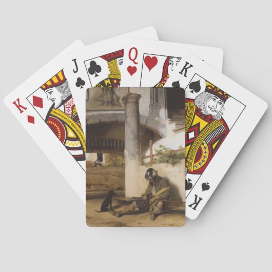 愛犬で門を守る兵士 トランプ (裏面)