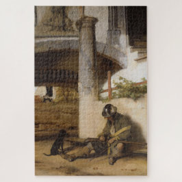 愛犬で門を守る見張り番 ジグソーパズル