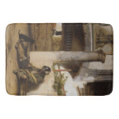 愛犬で門を守る見張り番 バスマット (正面)