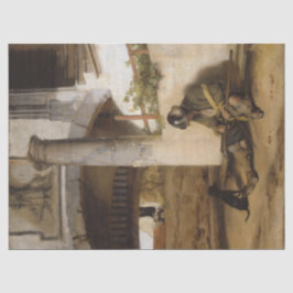 愛犬で門を守る見張り番 薄葉紙