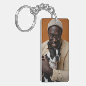愛犬とお父さんのフォトアイテム キーホルダー (正面左)