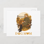 愛犬との癒されるひととき　～飼い主と愛犬の絆～ ポストカード (正面/裏面)