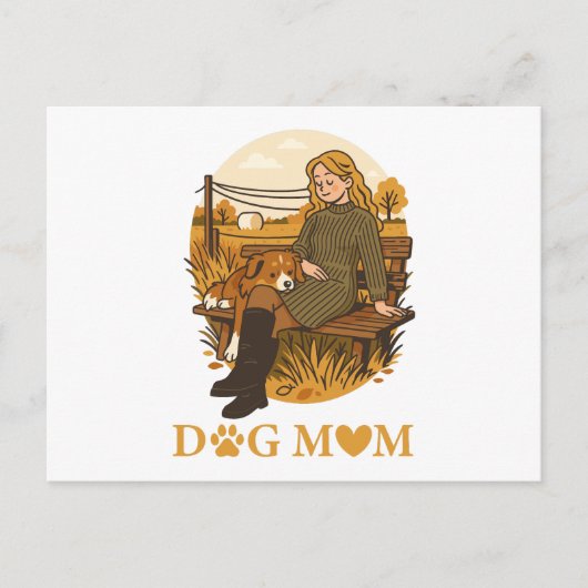 愛犬との癒されるひととき　～飼い主と愛犬の絆～ ポストカード (正面)