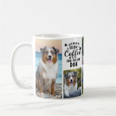 愛犬とコーヒーと戯れる写真 コーヒーマグカップ (左)