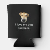 愛犬とビールのペットおもしろい写真 缶クーラー (裏面)