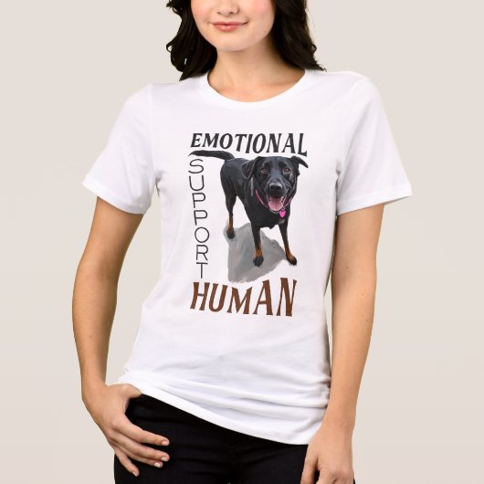 愛犬と人間の心の支え トライブレンドTシャツ (正面)