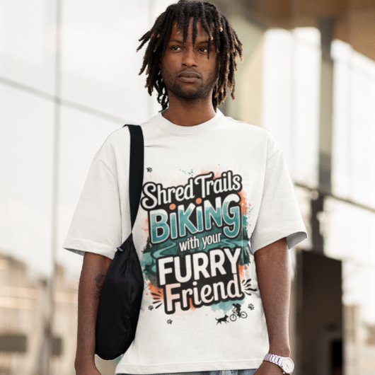 愛犬と共にトレイルを走り抜けろ Tシャツ