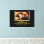 愛犬と子猫 キャンバスプリント (インサイチュ (ウッドフロア))