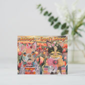 愛犬と猫がグリーティングカードを買わない 招待状 (スタンド正面)