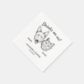 愛犬と猫のカクテルが可愛結婚い|過去記事 スタンダードカクテルナプキン (角)