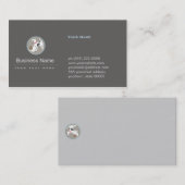 愛犬と猫のロゴ 名刺 (正面/裏面)