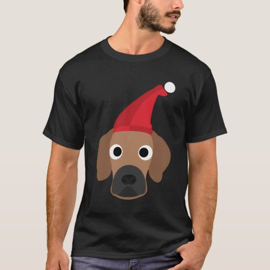 愛犬に対するかわいいクリスマスプレゼントを切り替える Tシャツ (正面)