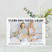 愛犬に赤ちゃんを！妊娠発表 シーズンカード (スタンド正面)