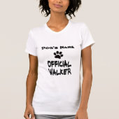 愛犬のお散歩Tシャツ オフィシャルドッグウォーカー Tシャツ (正面)