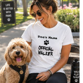 愛犬のお散歩Tシャツ オフィシャルドッグウォーカー Tシャツ