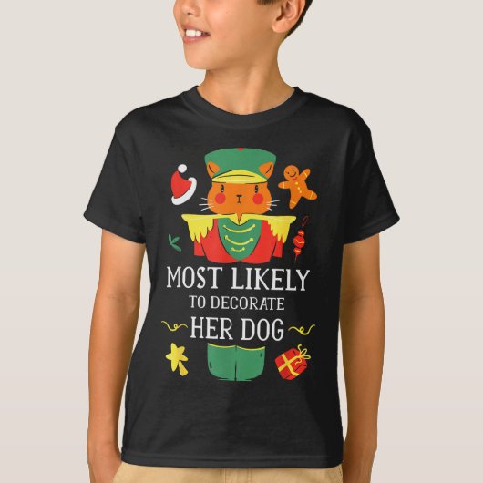 愛犬のくるみ割り人形を飾る可能性が最も高い Tシャツ (正面)