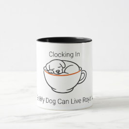 愛犬のために働くわんちゃんママのためのコーヒーマグ マグカップ
