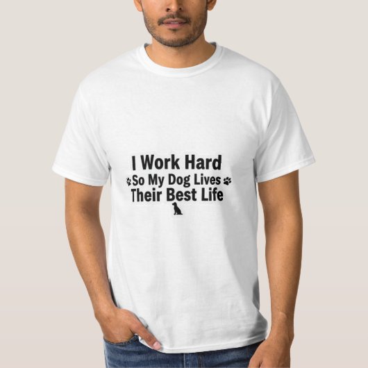 愛犬のために頑張る私のTシャツ Tシャツ (正面)