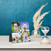 愛犬のためのオリジナルモノグラム写真コラージュ フォトプラーク (インサイチュ)