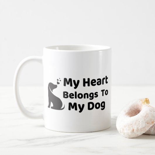 愛犬のものは私の心も Mug コーヒーマグカップ (ドーナツ)