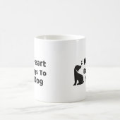愛犬のものは私の心も Mug コーヒーマグカップ (中央)