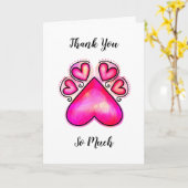 愛犬のカードを気に取りてくれてありがとう カード (黄色い花)