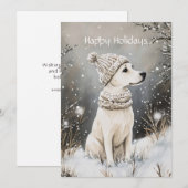 愛犬のクリスマス シーズンカード (正面/裏面)