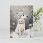 愛犬のクリスマス シーズンカード (スタンド正面)