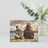 愛犬のグリーティングカード 招待状 (スタンド正面)